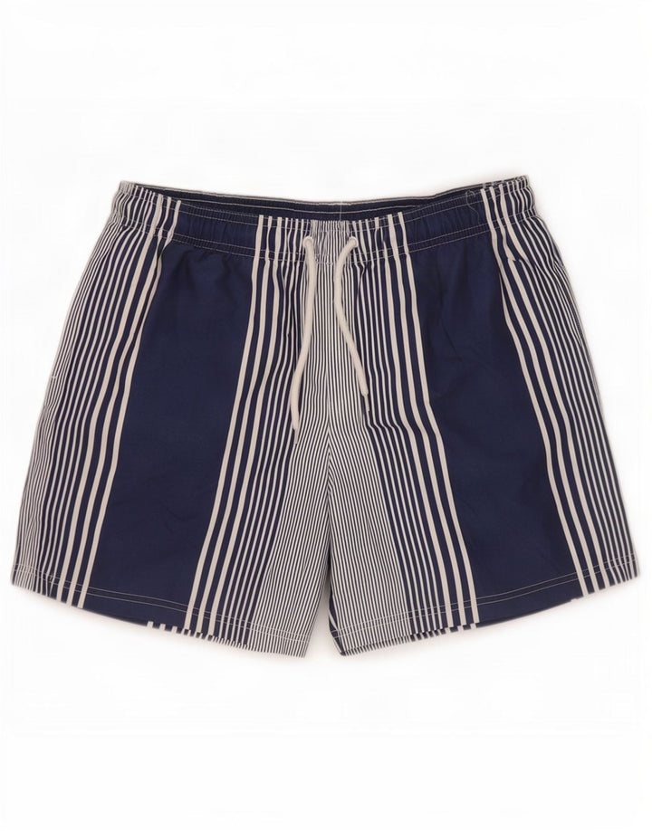 Marks & Spencer Pantaloni scurți de înot pentru bărbați, mari, bleumarin, poliester cu dungi
