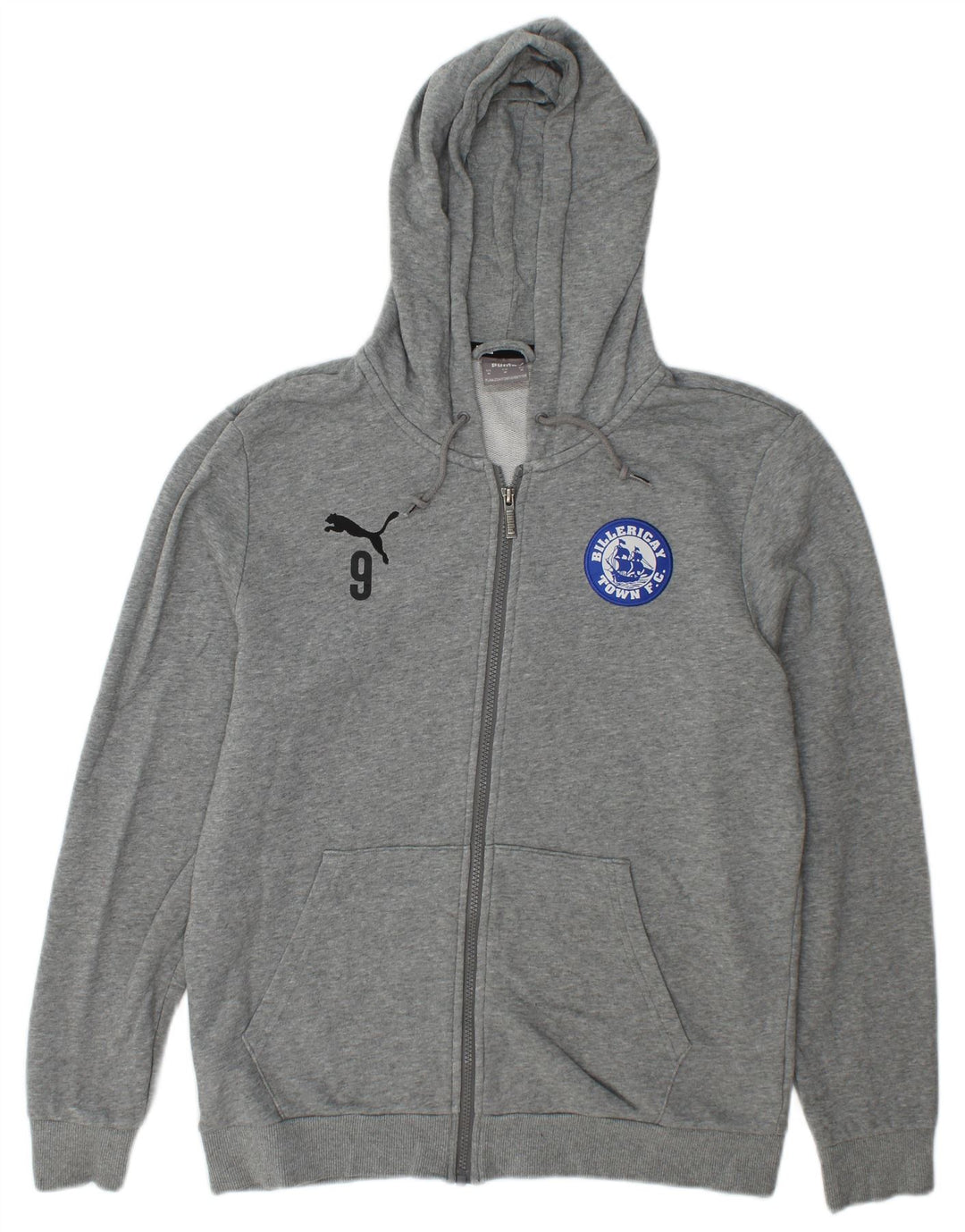Pulover Puma Graphic Zip pentru bărbați, bumbac, gri mediu