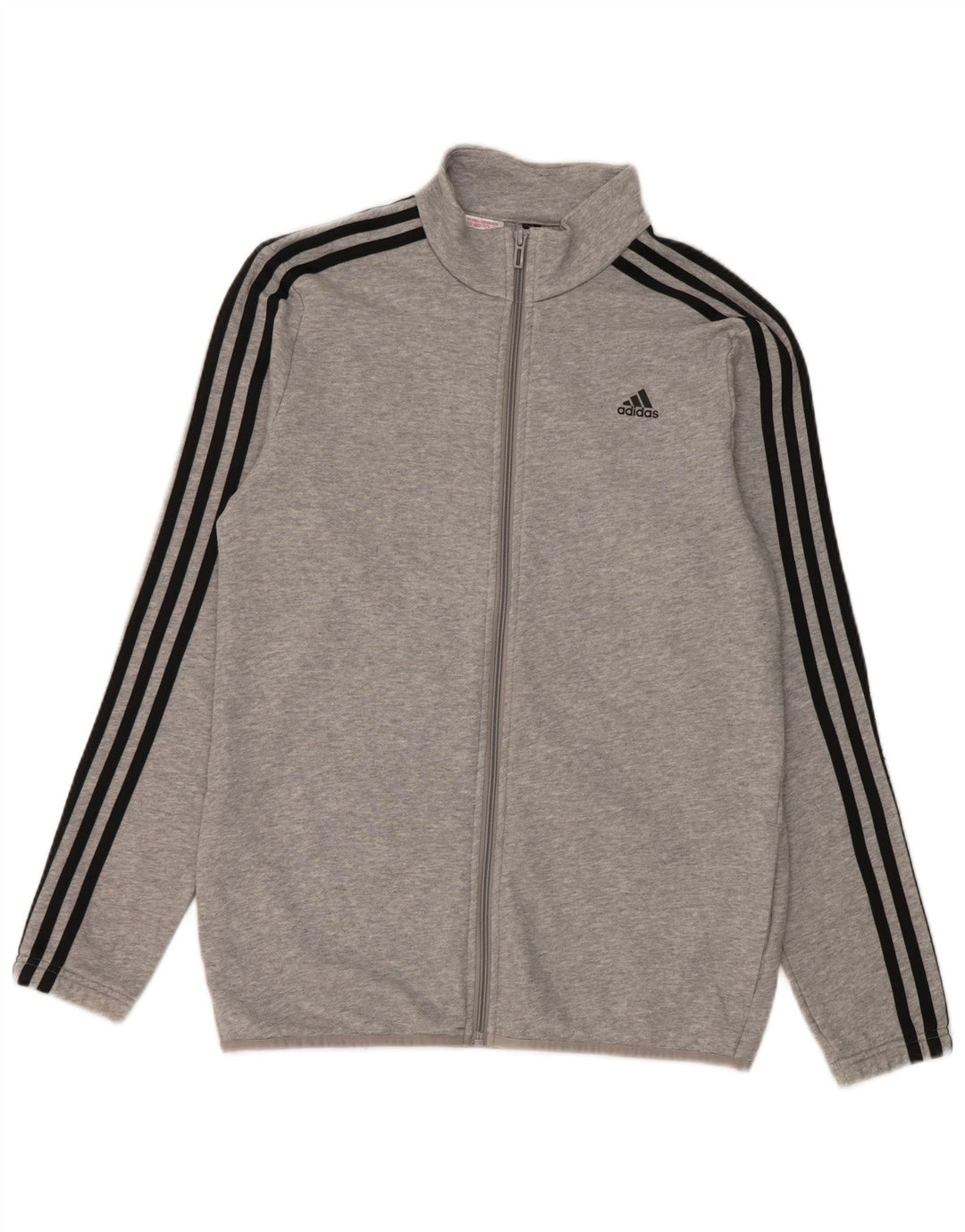 Jachetă de trening pentru băieți Adidas 15-16 ani, bumbac gri