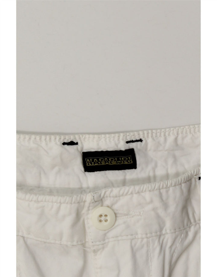 Pantaloni scurți Napapijri Graphic Cargo W30 Medium White