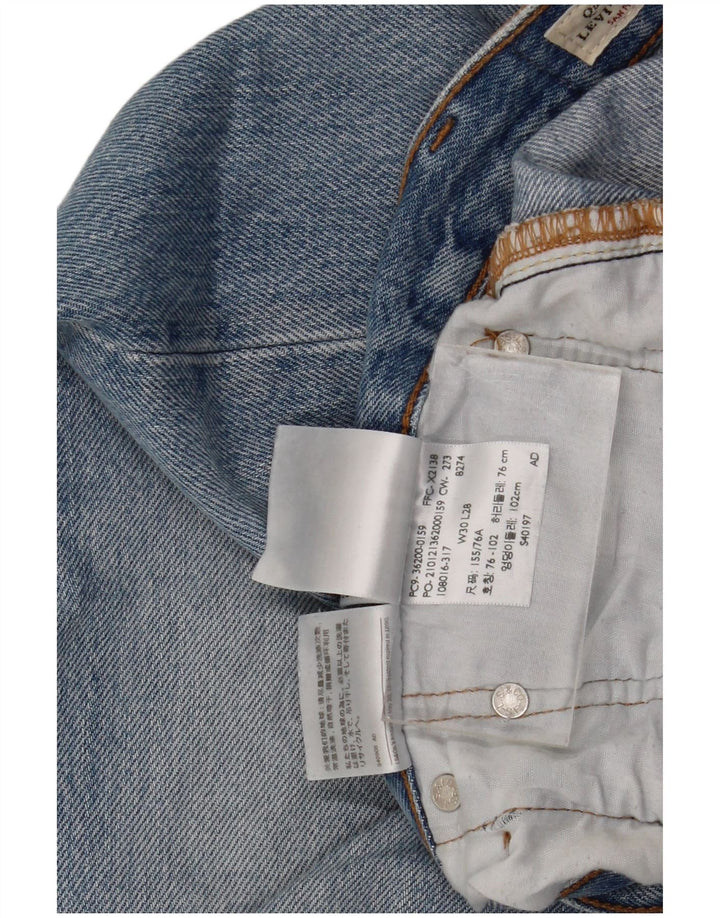 Blugi drepti pentru bărbați Levi's 501 W30 L28 Bumbac albastru