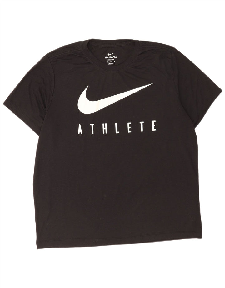 Tricou grafic Nike Dri Fit pentru bărbați Top XL Poliester negru