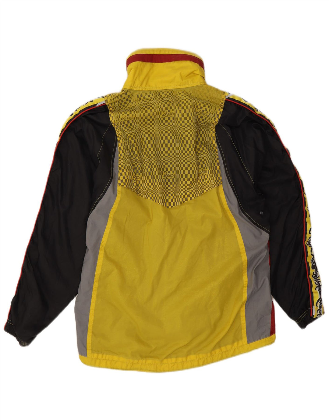 Jachetă de ploaie grafică Asics pentru bărbați UK 38 Medium Yellow Colorblock