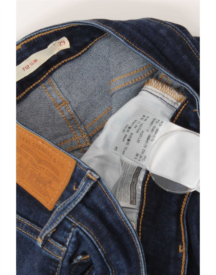 Blugi Levi's 712 Slim pentru femei W29 L30 Bumbac bleumarin