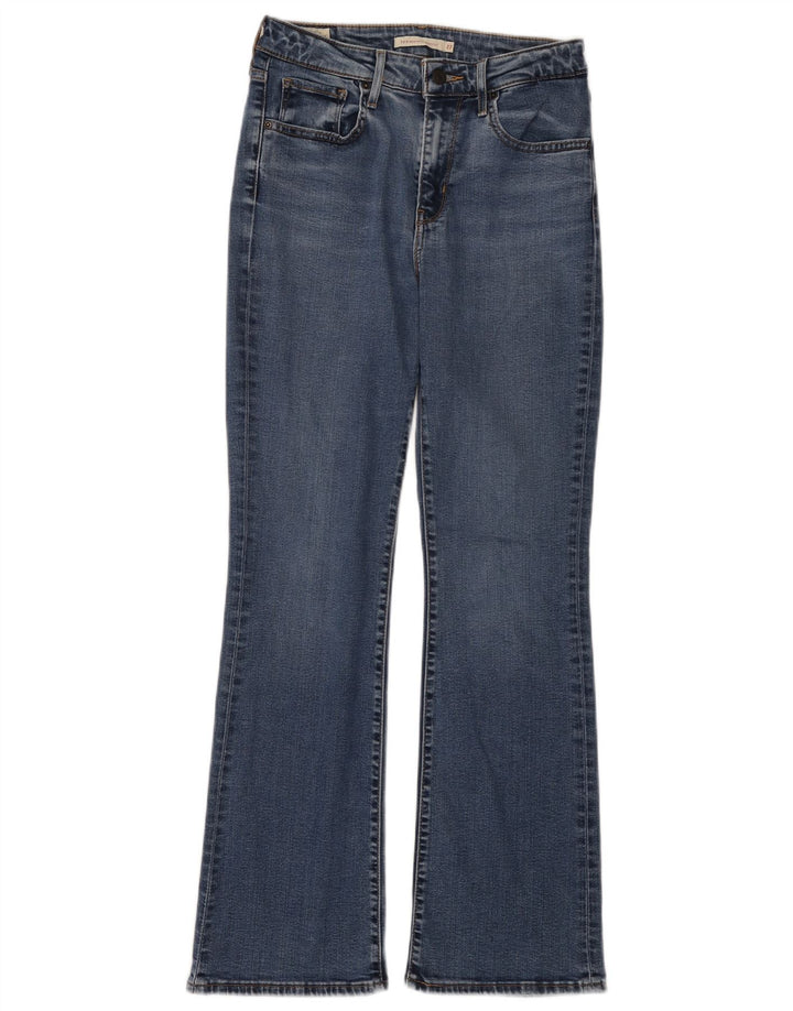 Blugi bootcut cu talie mare LEVI'S 725 pentru femei L27 L30 Blue Lyocell
