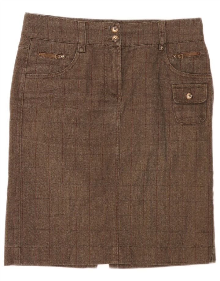 Fusta cargo pentru femei Marlboro Classics EU 42 Large W32 Brown Herringbone