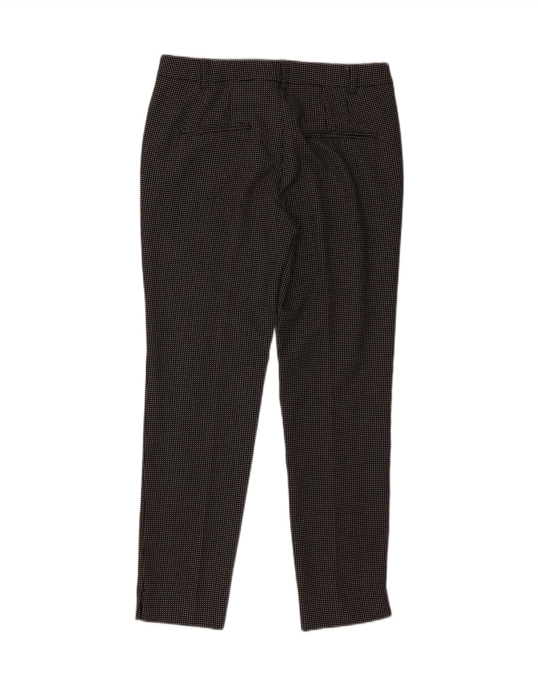 Pantaloni chino conici de bază Zara pentru femei EU 34 2XS L24 L27, negru, carouri