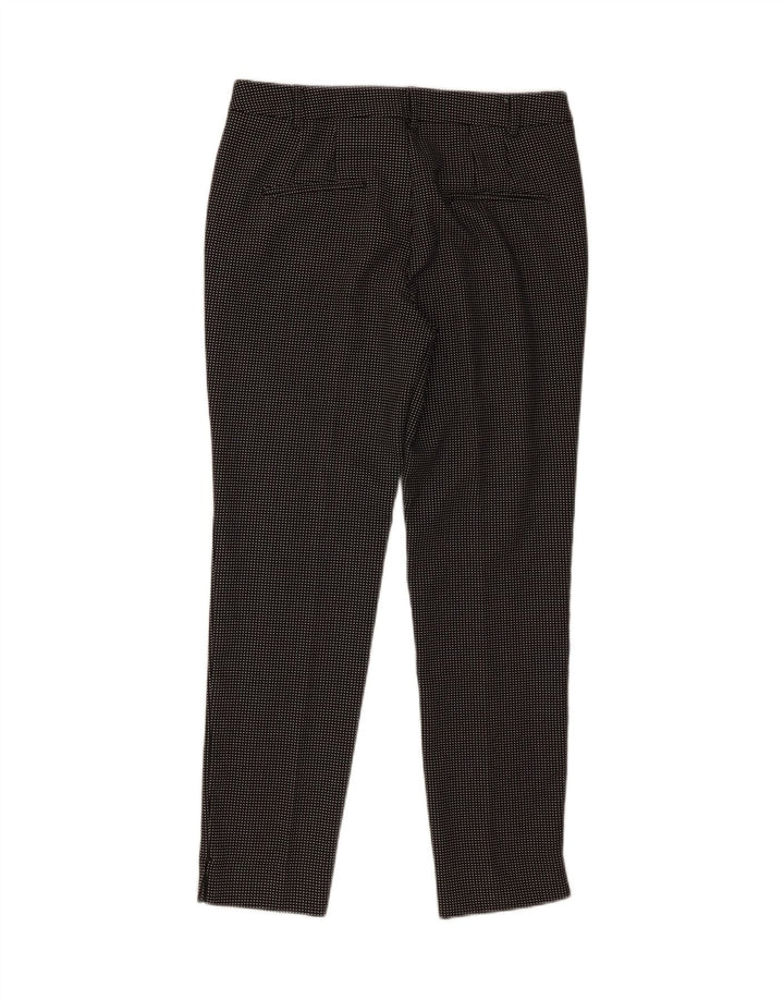 Pantaloni chino conici de bază Zara pentru femei EU 34 2XS L24 L27, negru, carouri