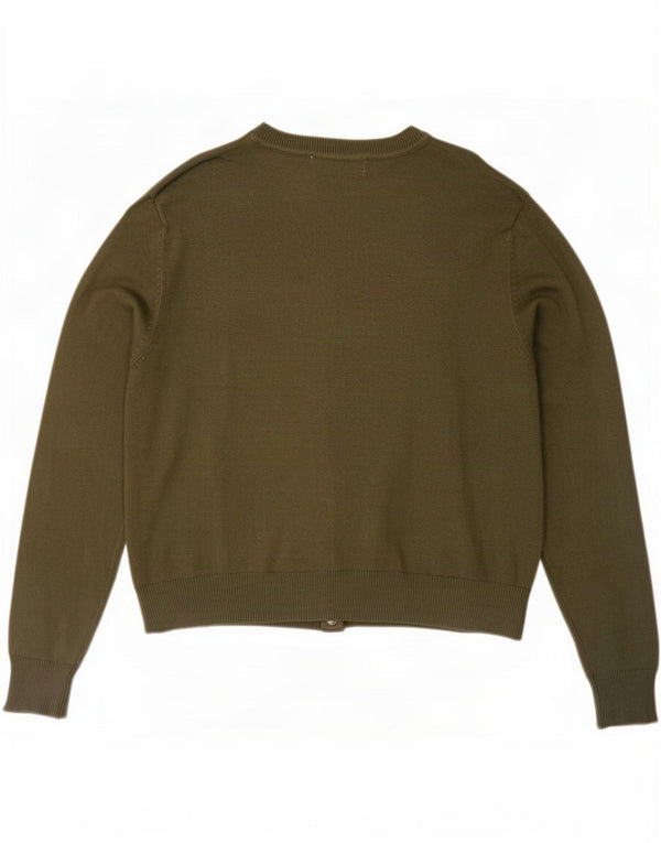 Pulover pentru femei Marks & Spencer Crop Cardigan UK 12 Medium Khaki Viscose