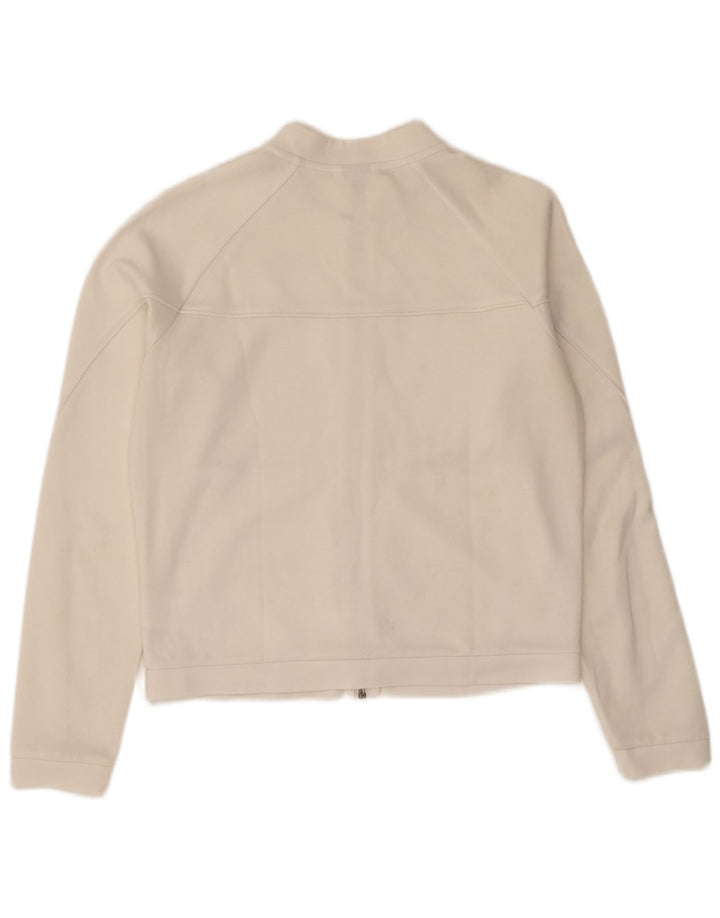 Jachetă de trening Puma Crop Oversized pentru femei UK 10 Poliester alb mic