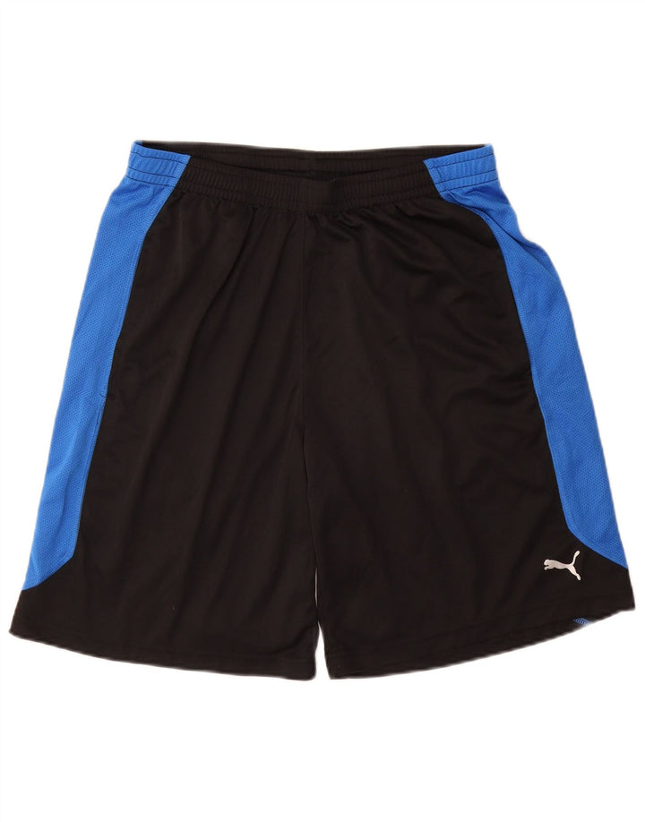 Pantaloni scurți sport PUMA pentru bărbați, negru mediu, poliester color bloc