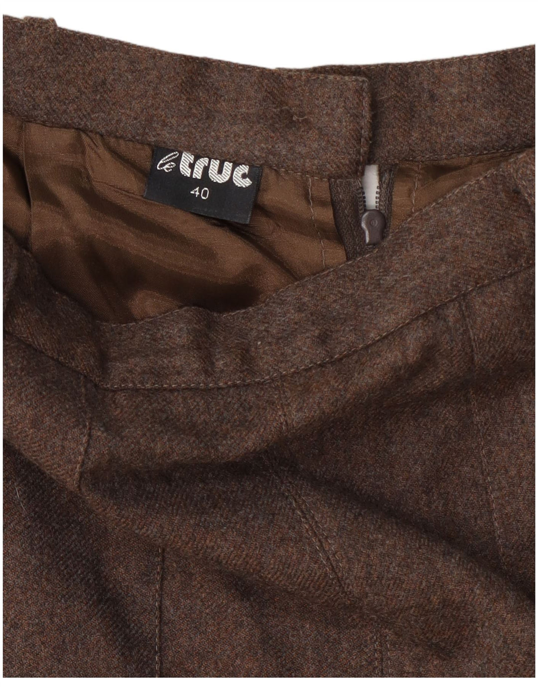 LE TRUC Pantaloni scurți pentru femei cu talie înaltă EU 40 Medium W27 Maro