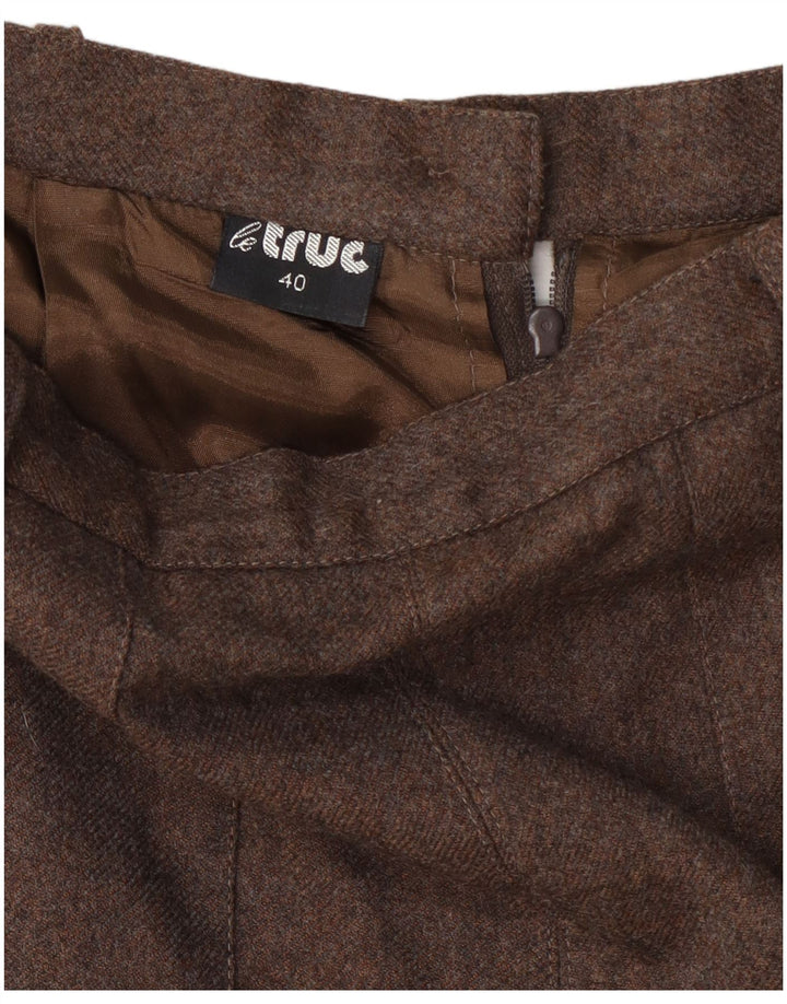 LE TRUC Pantaloni scurți pentru femei cu talie înaltă EU 40 Medium W27 Maro