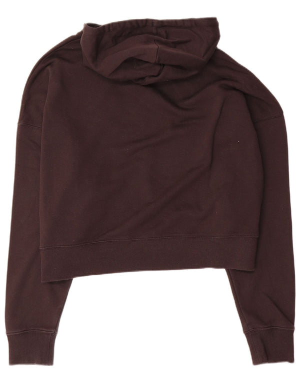 Jumper Puma Crop Graphic Oversized Hoodie pentru femei UK 18 XL Bumbac negru