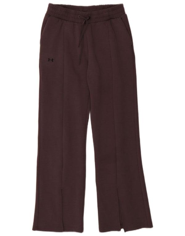 Pantaloni de trening Under Armour pentru femei cu picioare largi UK 10 Poliester maro mic