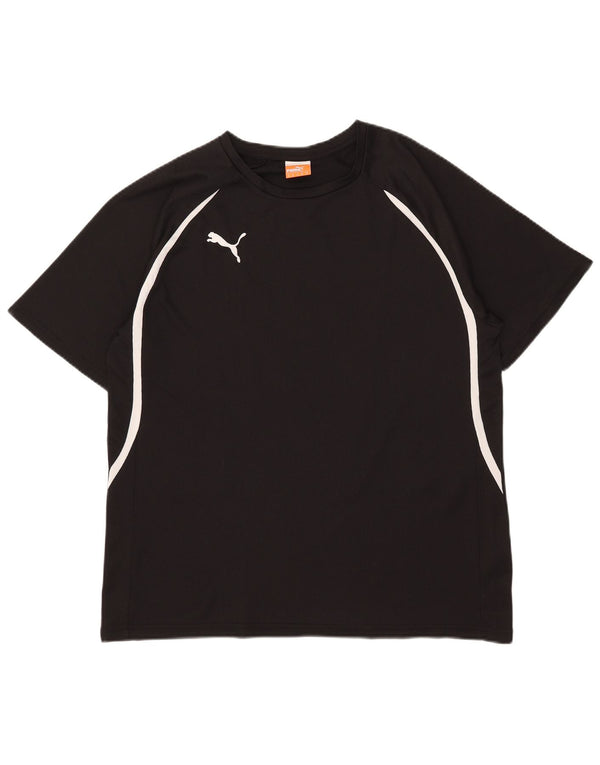 Tricou grafic pentru bărbați Puma Top Mediu Negru Poliester cu dungi