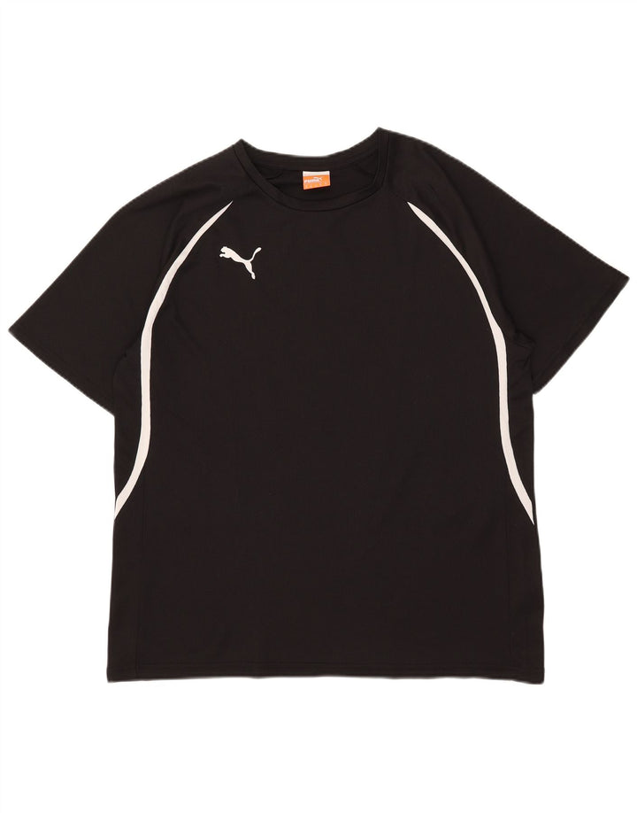 Tricou grafic pentru bărbați Puma Top Mediu Negru Poliester cu dungi