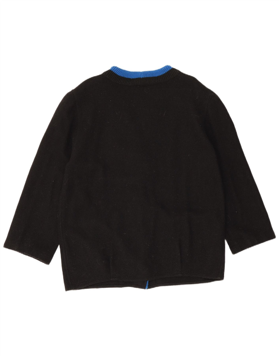 Pulover Cardigan Easy pentru femei cu mâneci 3/4 EU 44 XL Lână neagră