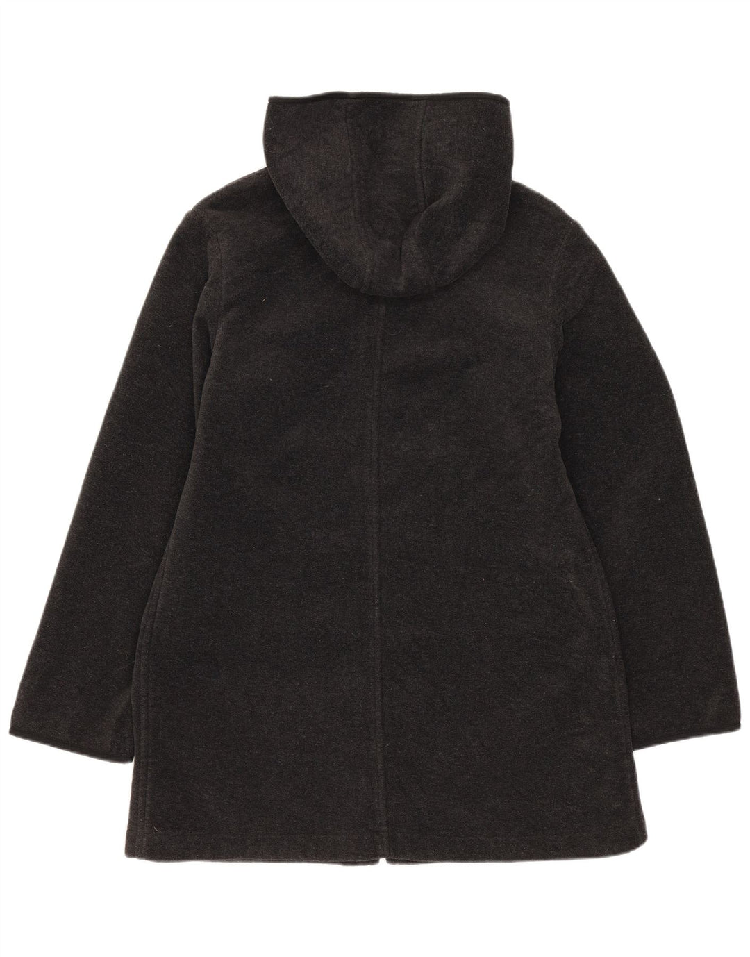 Jachetă din lână cu glugă Benetton pentru femei UK 12, gri mediu