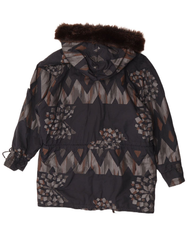 Palton căptușit cu glugă pentru femei FUCHS & SCHMITT UK 14 Medium Gri Geometric