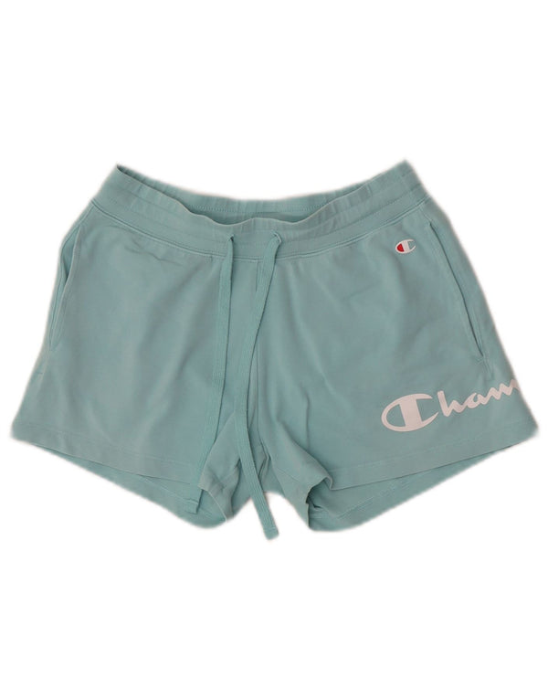 Pantaloni scurți sport grafic Champion pentru femei UK 4 XS Turcoaz