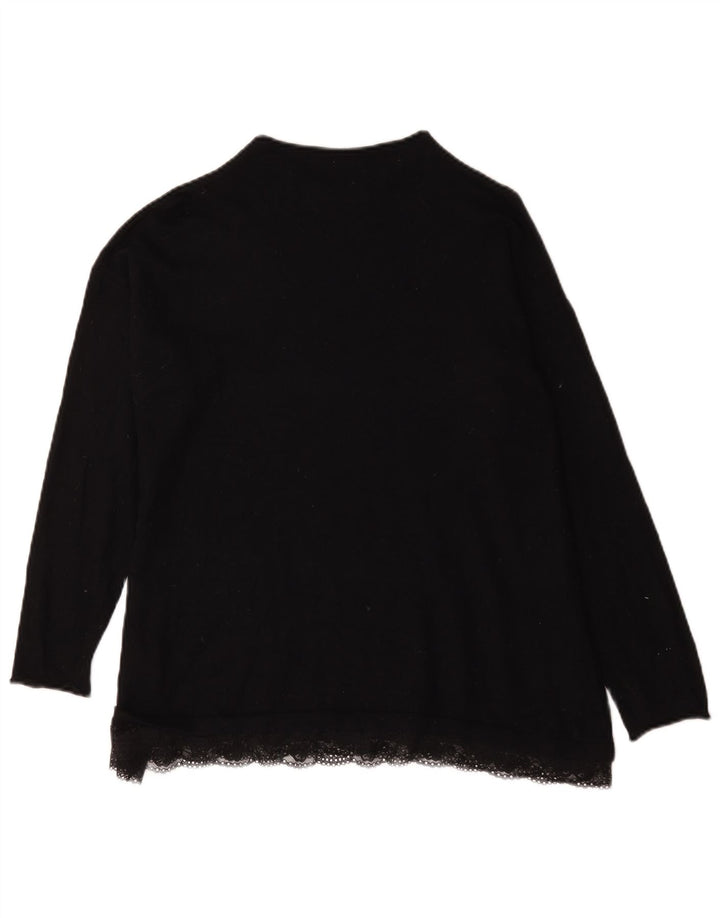 Pulover cu gât țestoasă pentru femei Marks & Spencer UK 14 mare negru