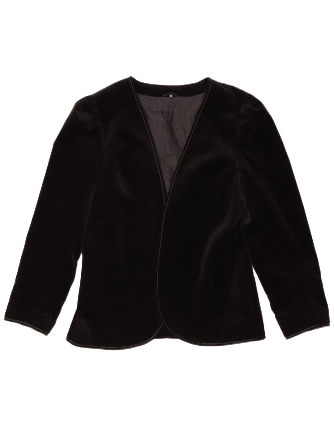 Jachetă Blazer Open Velvet pentru femei Your Sixth Sense EU 42 Large Black