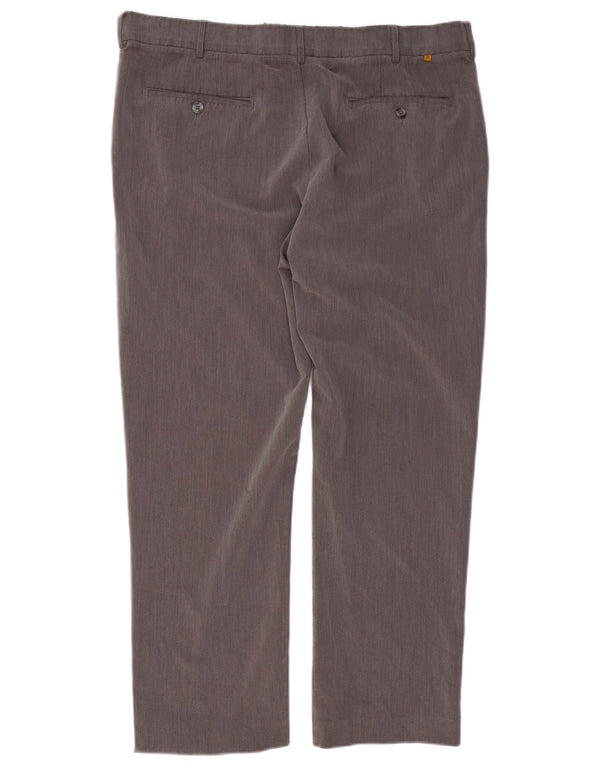 Pantaloni de costum Farah pentru bărbați, cu tăiere clasică, L38 L29, poliester gri