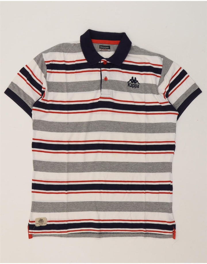 Cămașă polo pentru bărbați Kappa XL, cu dungi multicolore