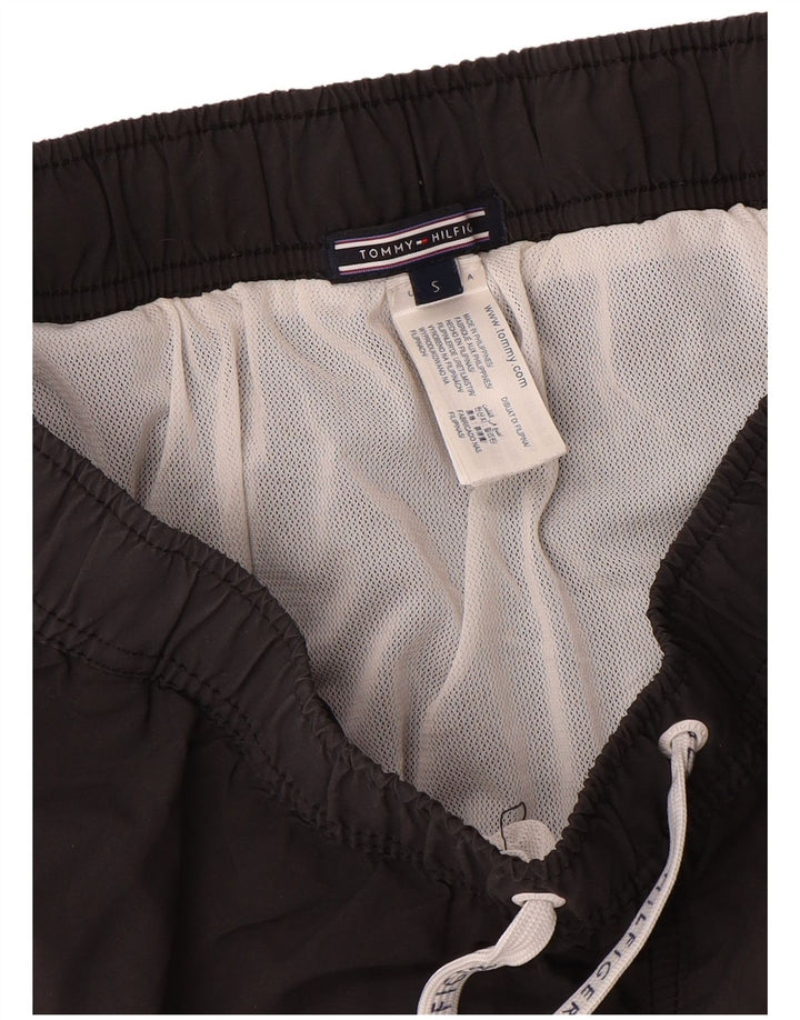 Pantaloni scurți de înot Tommy Hilfiger pentru bărbați, mici, gri din poliamidă color bloc