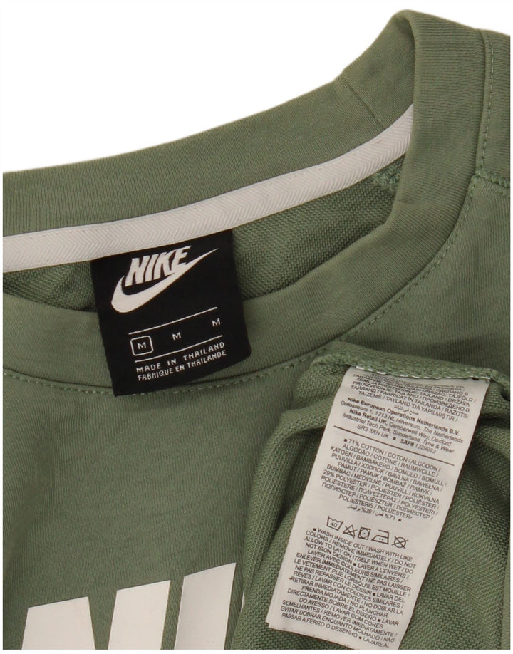 Hanorac grafic pentru bărbați Nike Pulover, bumbac verde mediu