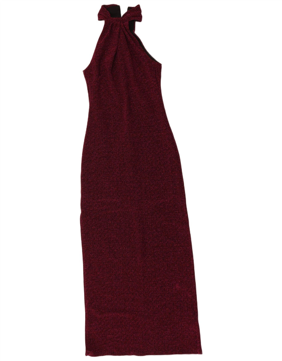 Rochie de epocă pentru femei, maxi cu șapteș, UK 8, maro, poliester cu pături