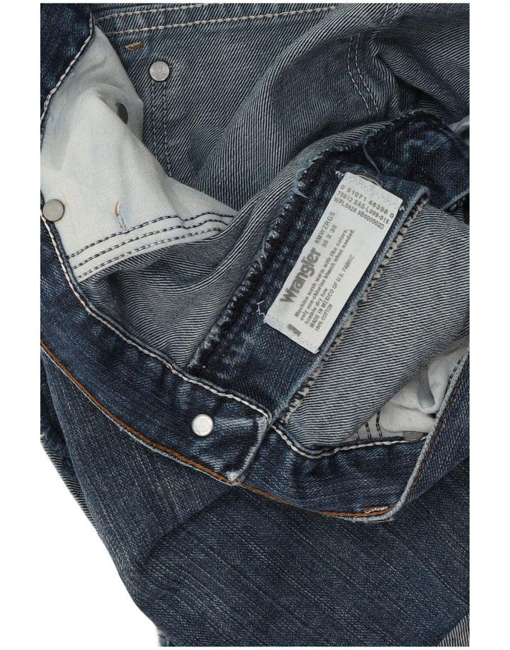Pantaloni scurți din blugi pentru bărbați Wrangler W36, mare, albastru, bumbac
