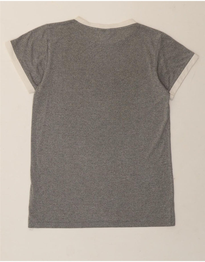 Tricou cu grafică Ellesse pentru femei Top UK 10 Small, gri, poliester cu pete