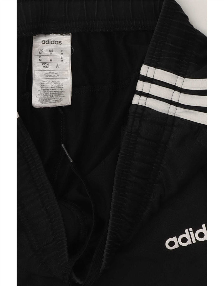 Pantaloni de trening Adidas pentru bărbați, bumbac mediu negru