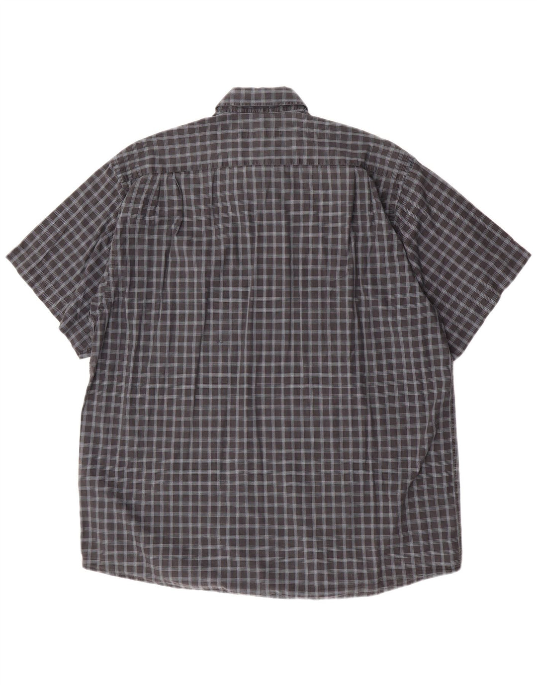 Cămașă cu mânecă scurtă pentru bărbați Camel Active XL, bumbac cu carouri gri