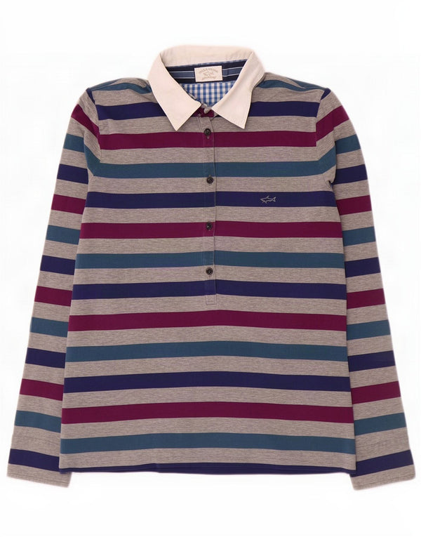 Treu polo Rugby pentru femei Paul & Shark UK 14 mare, multicolor, dungi