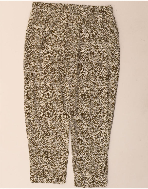 Pantaloni casual pentru femei cu talie înaltă Marks & Spencer UK 18 XL W36 L25 kaki