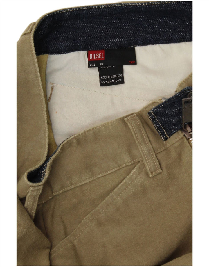 Fusta creion pentru femei Diesel W26 Small Kaki Bumbac