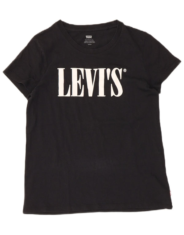 Tricou grafic Levi's pentru femei Top UK 10 Small Black