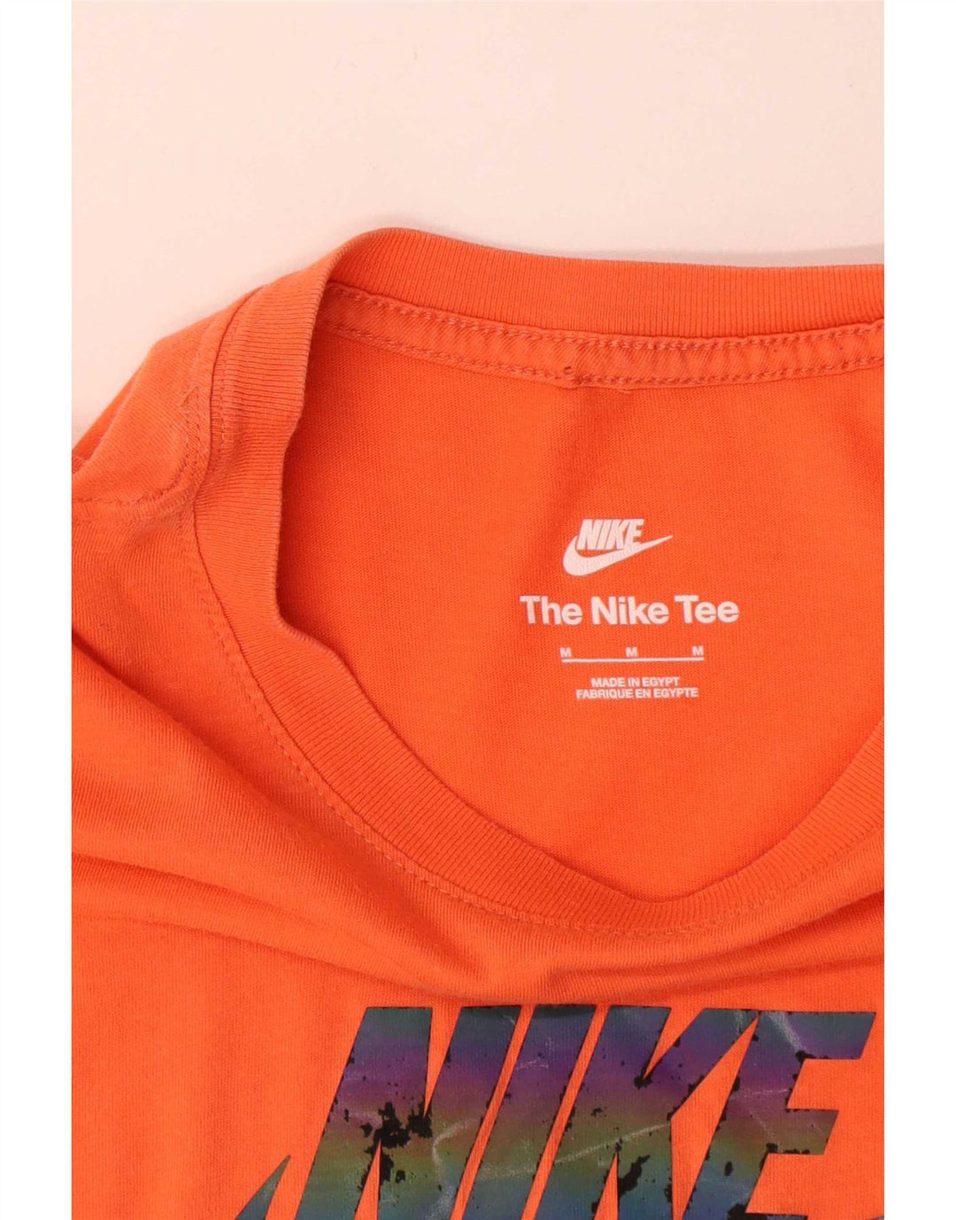Tricou grafic Nike pentru bărbați Top din bumbac portocaliu mediu