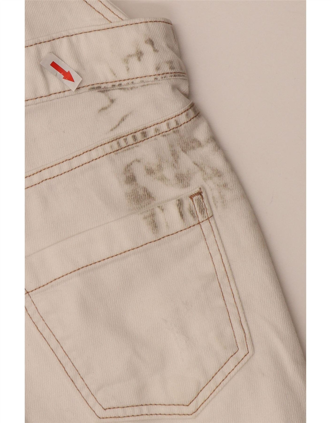 White Stuff Pantaloni scurți pentru damă UK 8 Small W30 Bumbac alb
