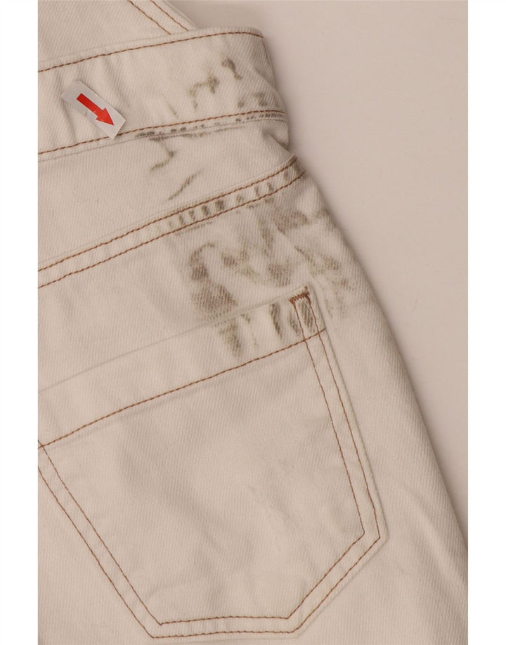 White Stuff Pantaloni scurți pentru damă UK 8 Small W30 Bumbac alb