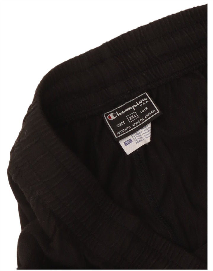 Pantaloni scurți sport Champion pentru bărbați 2XL, bumbac negru