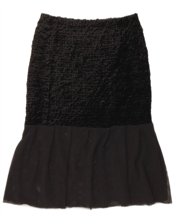 Fusta Vintage pentru femei Lalele W28 Medium Black