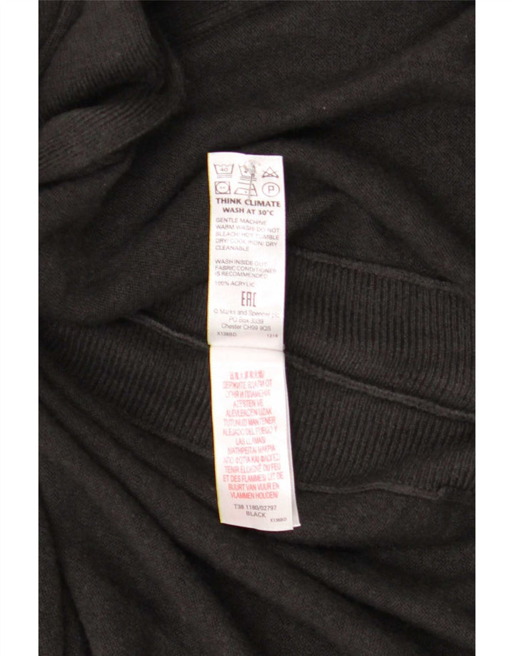 Pulover cardigan cu paragate pentru femei Marks & Spencer UK 14 Medium Black