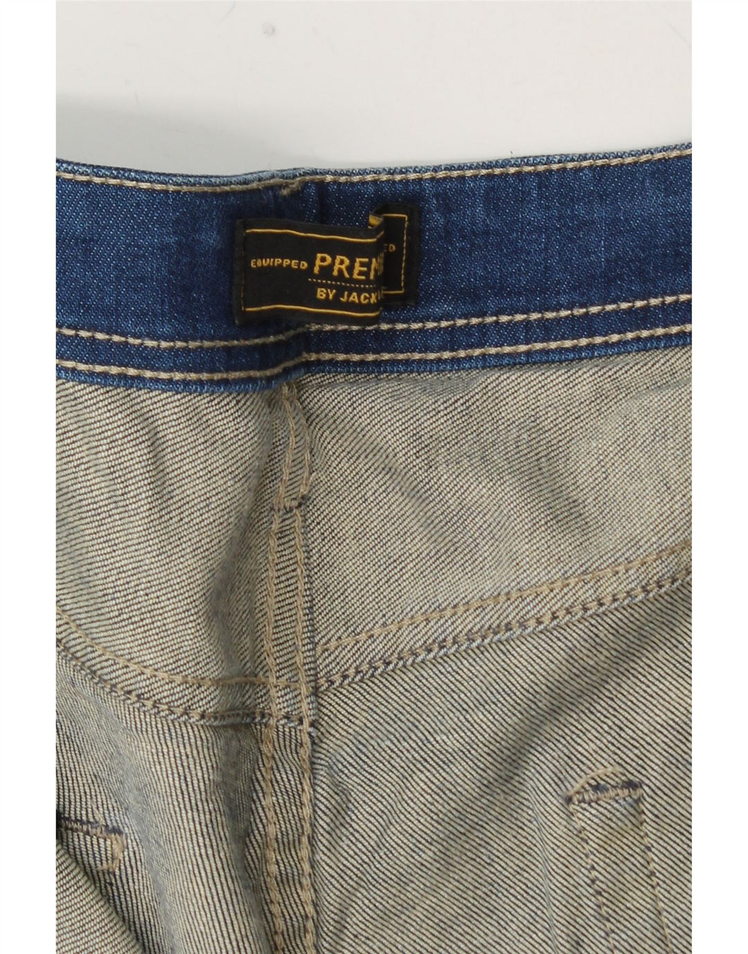 JACK & JONES Blugi drepti pentru bărbați W36 L27 Albastru
