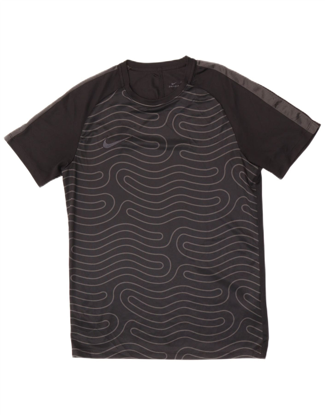 Tricou Nike Dri Fit pentru bărbați Top Mediu Negru Poliester Geometric