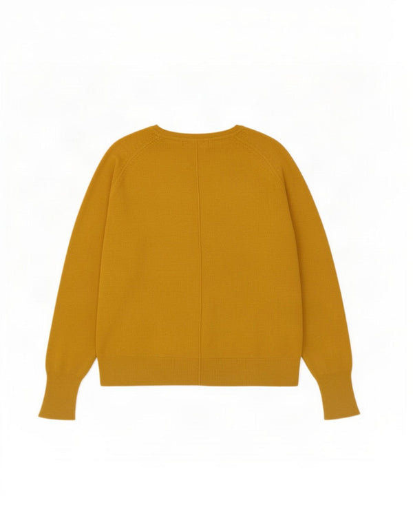 Pulover supradimensionat pentru femei Zara, cu gât de barcă, UK 10 Mic Galben