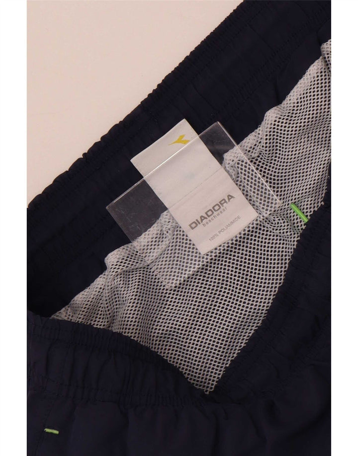 Pantaloni scurți de înot grafic Diadora pentru bărbați, poliamidă, albastru, mediu